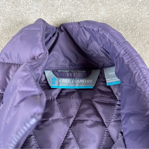 Lightweight Puffer Vest Quilted Purple NWT Zip Up Repreve Free Country Women's S - Picture 3 of 14